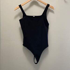 BP Bodysuit Square Neck Tank Top Thong Black Size M